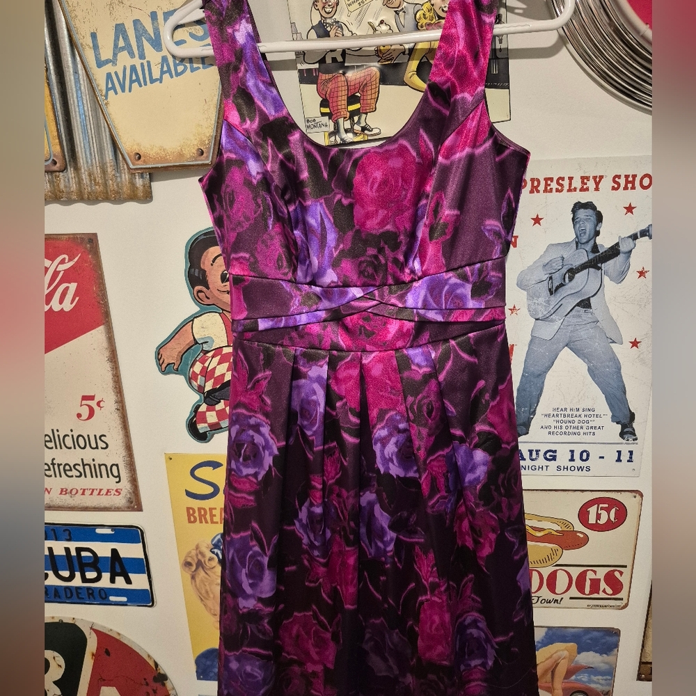 Purple Floral Dress